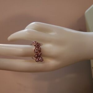 Bella Luce Butterfly Ring Diamond Simulant Silver Rhodium